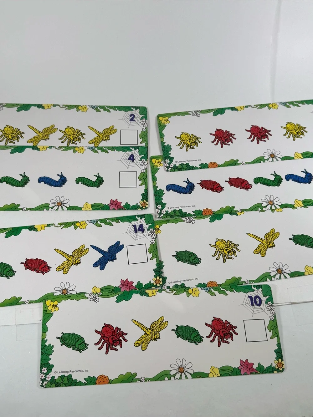 Learning Resources Backyard Bugs Pattern Complete Cards W/ 90 Total Bugs